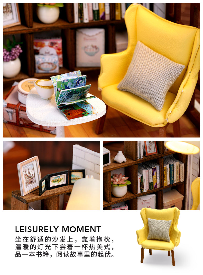 Cutefetti DIY Dollhouse - Corner of Happiness Series Miniature Kit - Leisurely Moment