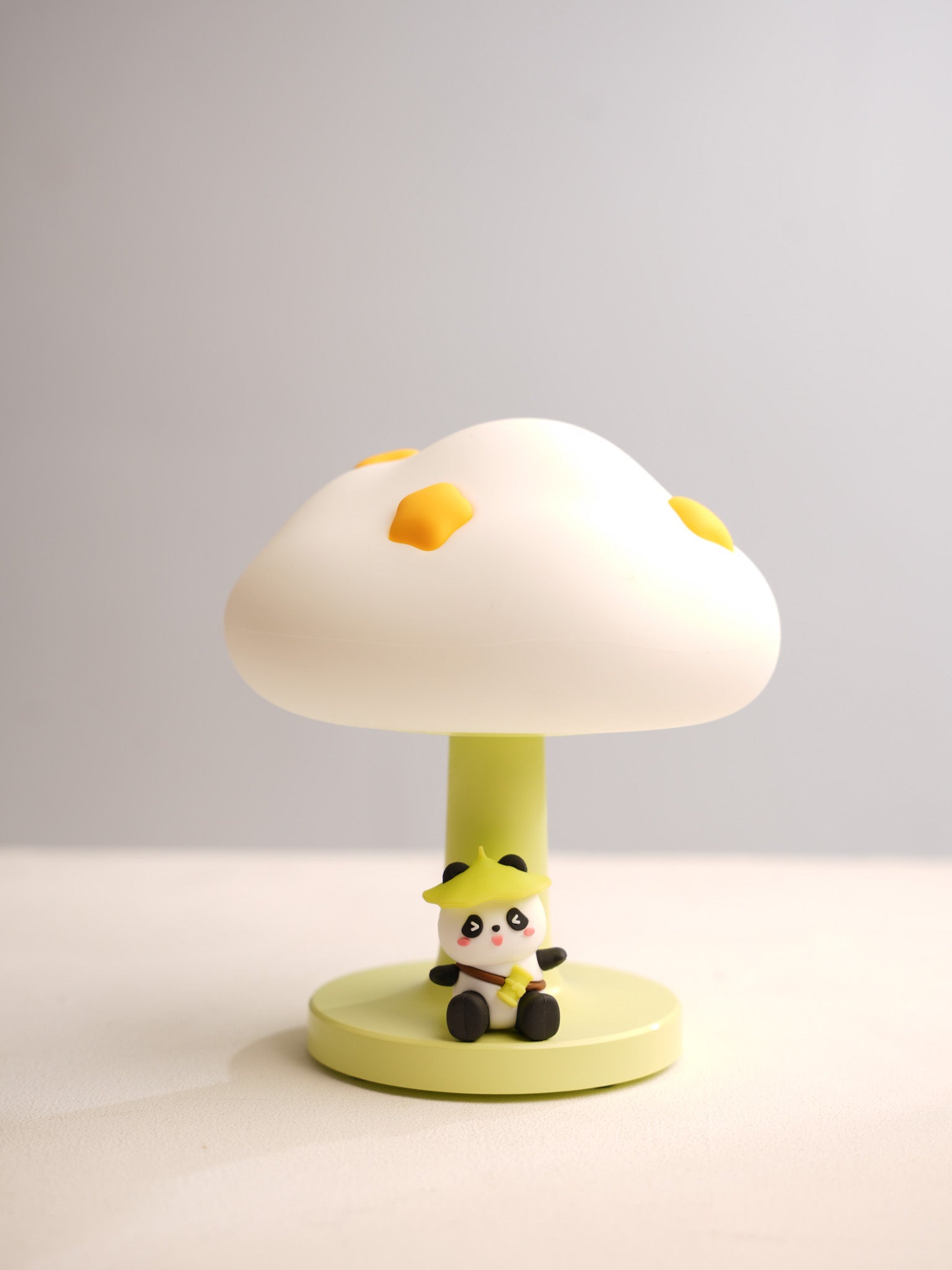 Panda Under a Mushroom Lamp