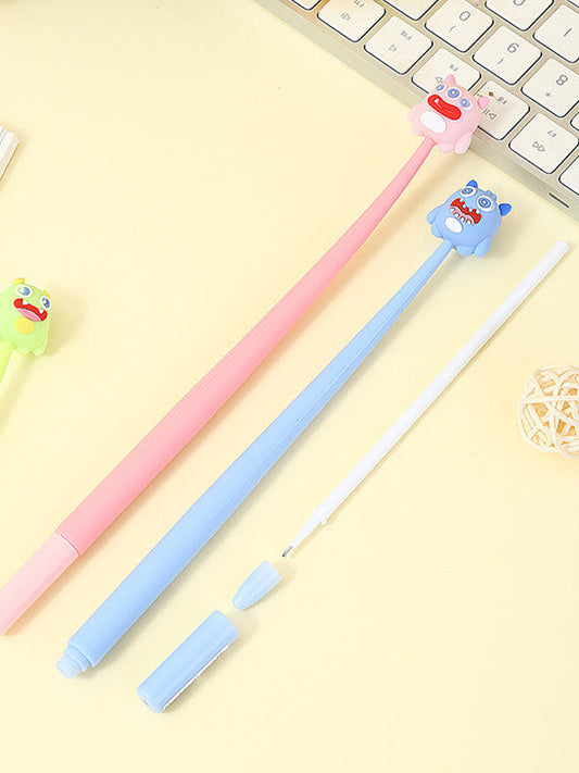 Long Cute Monster Silicon Gel Pen
