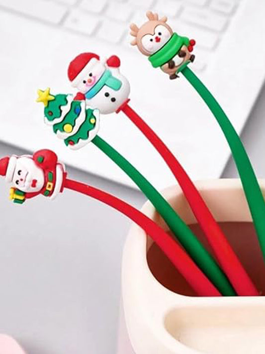 Long Christmas Silicon Gel Pen