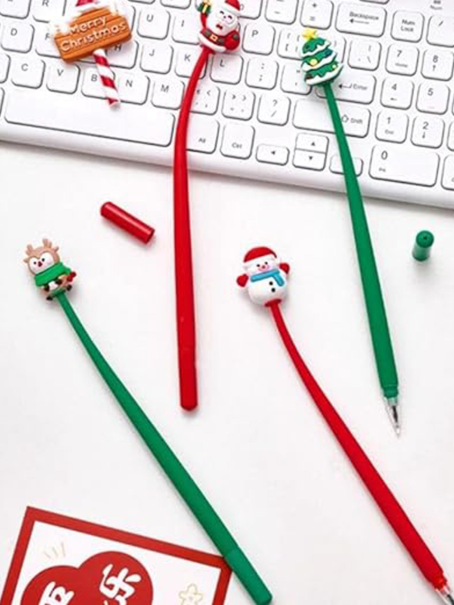 Long Christmas Silicon Gel Pen