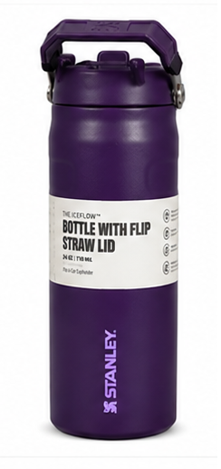 Stanley Iceflow Sipper – Premium Insulated Flask with Flip Straw Lid; 24oz/710ml
