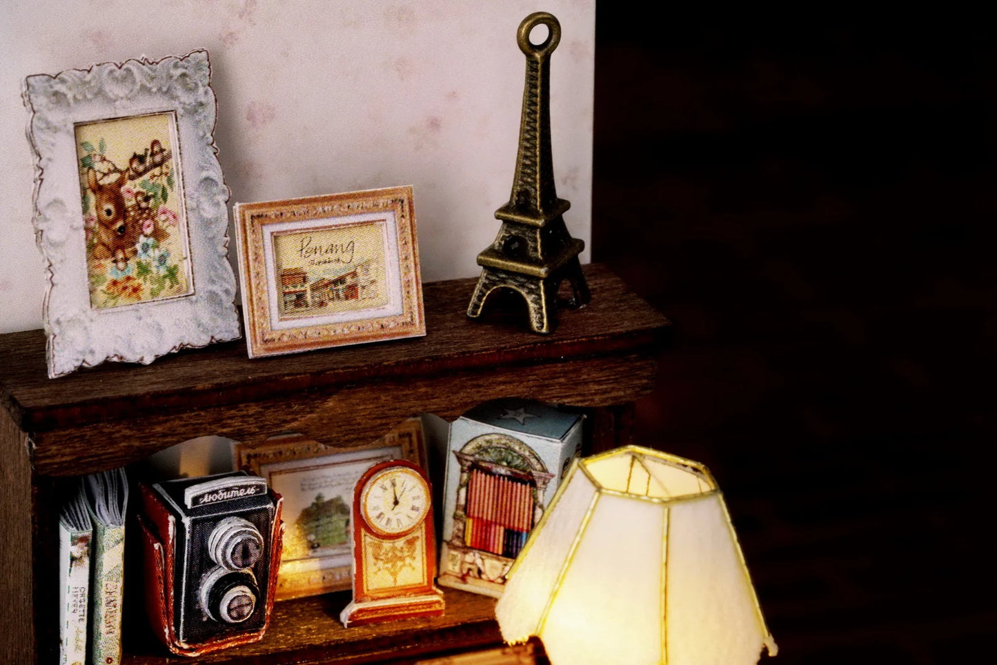 Cutefetti DIY Dollhouse - Corner of Happiness Series Miniature Kit - Elegant Studio