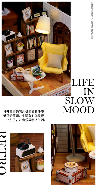 Cutefetti DIY Dollhouse - Corner of Happiness Series Miniature Kit - Leisurely Moment