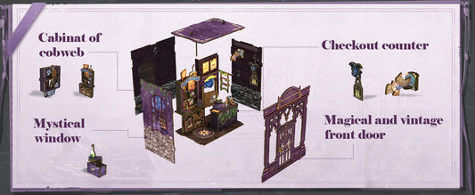 Cutefetti The Astrology Bookshop Book Nook Kit