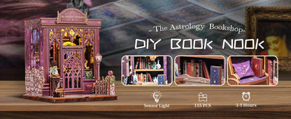 Cutefetti The Astrology Bookshop Book Nook Kit