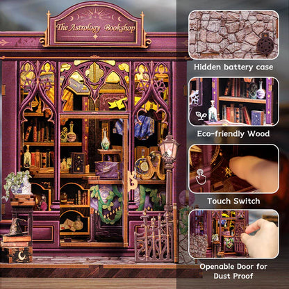 Cutefetti The Astrology Bookshop Book Nook Kit
