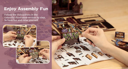 Cutefetti The Astrology Bookshop Book Nook Kit