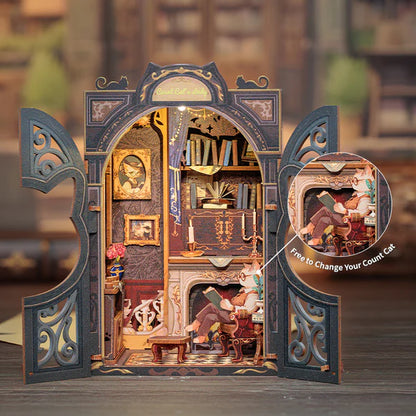 Cutefetti Count Cat's Study DIY Kit
