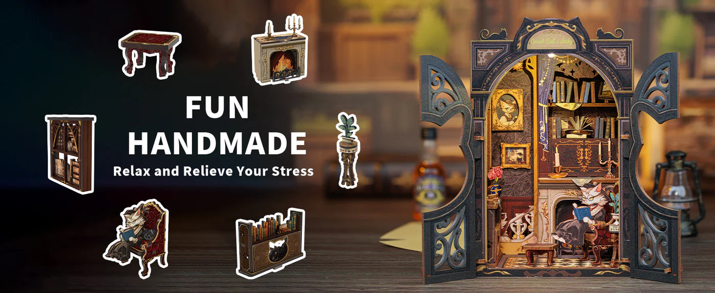 Cutefetti Count Cat's Study DIY Kit