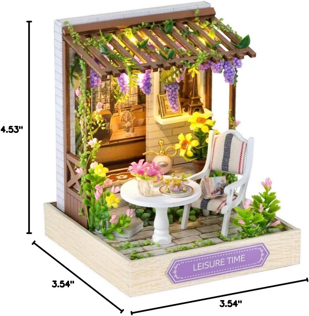 Cutefetti DIY Dollhouse - Corner of Happiness Series Miniature Kit - Leisure Time