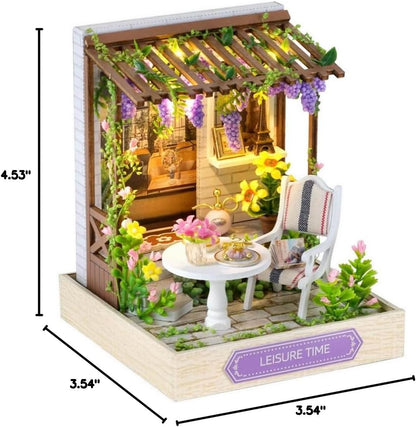 Cutefetti DIY Dollhouse - Corner of Happiness Series Miniature Kit - Leisure Time