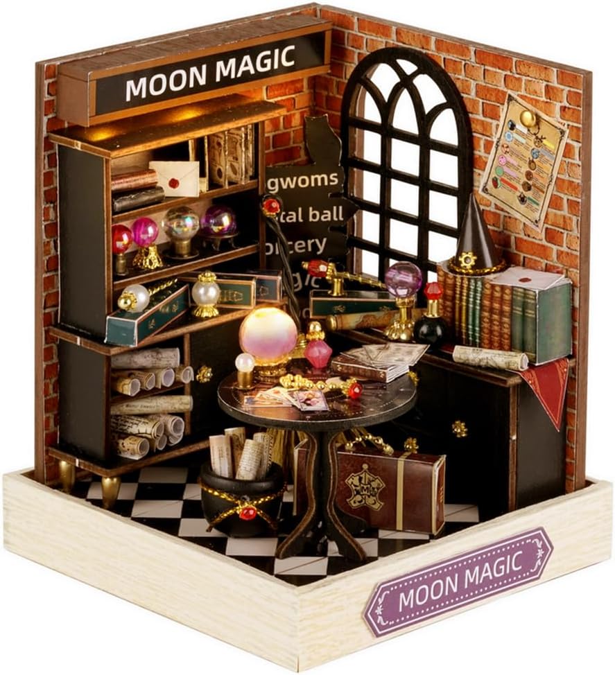 Cutefetti DIY Dollhouse - Corner of Happiness Series Miniature Kit - Moon Magic