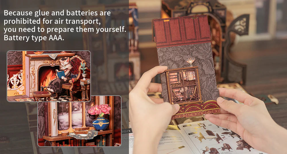 Cutefetti Count Cat's Study DIY Kit