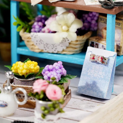 Cutefetti DIY Dollhouse - Corner of Happiness Series Miniature Kit - Corner of Garden