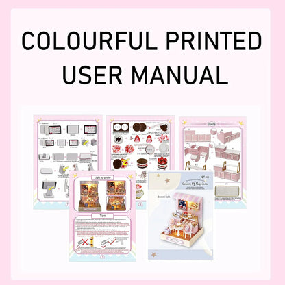 Cutefetti Diy Dollhouse - Corner of Happiness Series Miniature Kit - Sweet Talk