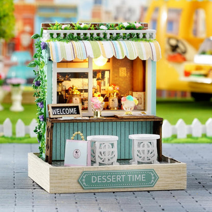 Cutefetti DIY Dollhouse - Corner of Happiness Series Miniature Kit - Dessert Time