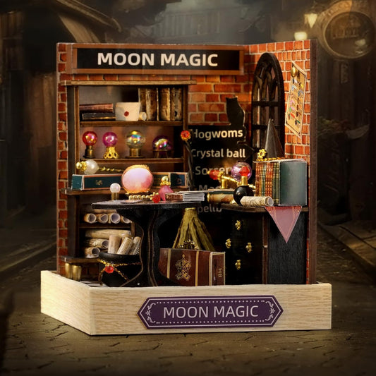 Cutefetti DIY Dollhouse - Corner of Happiness Series Miniature Kit - Moon Magic