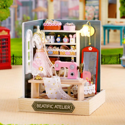 Cutefetti DIY Dollhouse - Corner of Happiness Series Miniature Kit - Beatific Atelier