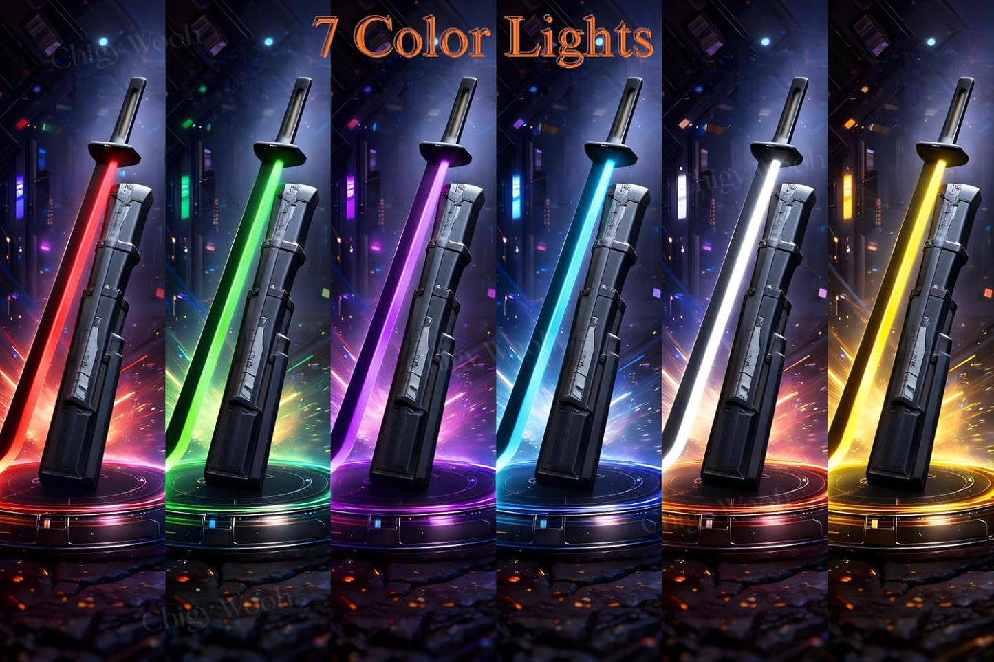 LED Sword with Mist Spray Mode
