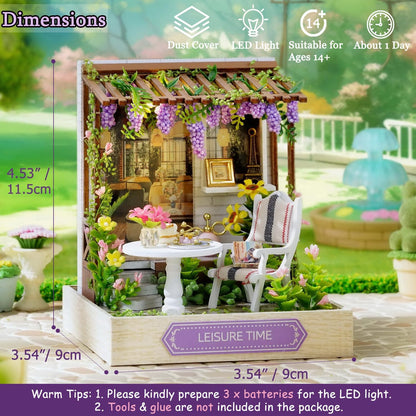 Cutefetti DIY Dollhouse - Corner of Happiness Series Miniature Kit - Leisure Time