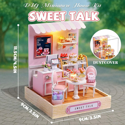 Cutefetti Diy Dollhouse - Corner of Happiness Series Miniature Kit - Sweet Talk