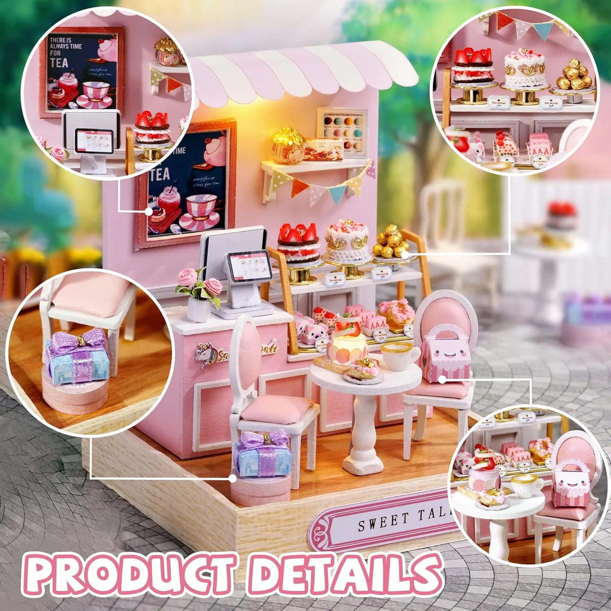 Cutefetti Diy Dollhouse - Corner of Happiness Series Miniature Kit - Sweet Talk