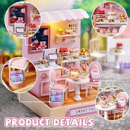 Cutefetti Diy Dollhouse - Corner of Happiness Series Miniature Kit - Sweet Talk