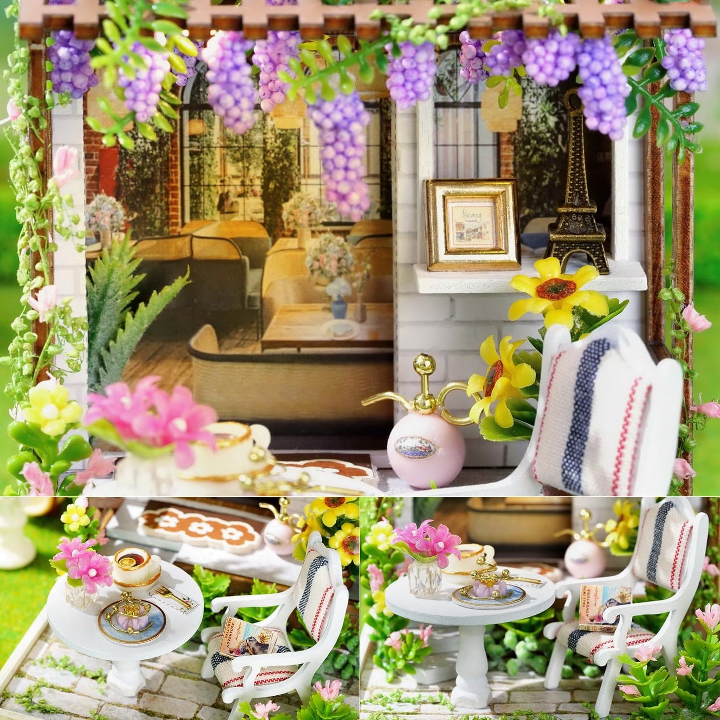 Cutefetti DIY Dollhouse - Corner of Happiness Series Miniature Kit - Leisure Time