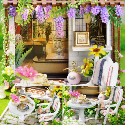 Cutefetti DIY Dollhouse - Corner of Happiness Series Miniature Kit - Leisure Time