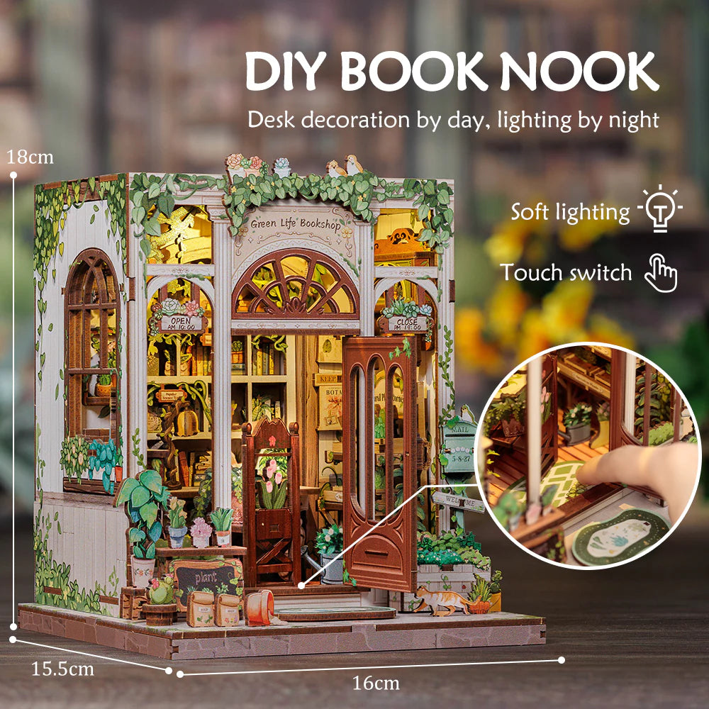 Cutefetti Green Life Bookshop DIY Kit