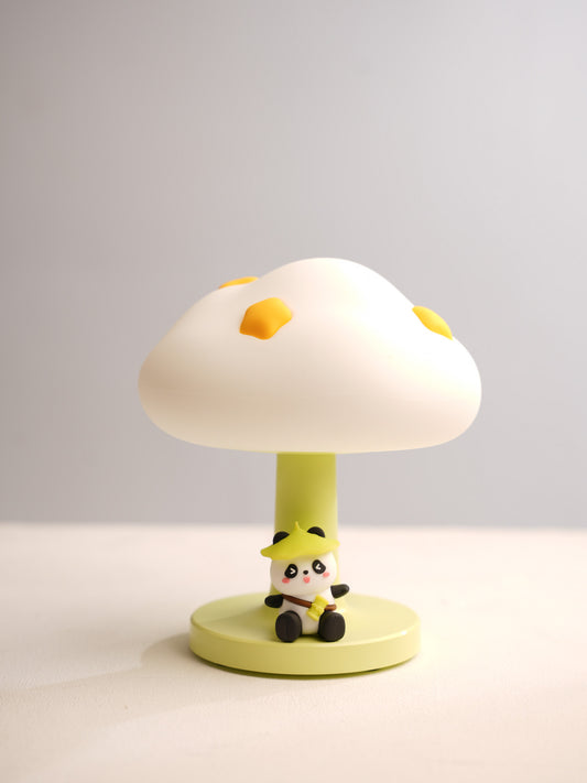 Panda Under a Mushroom Lamp