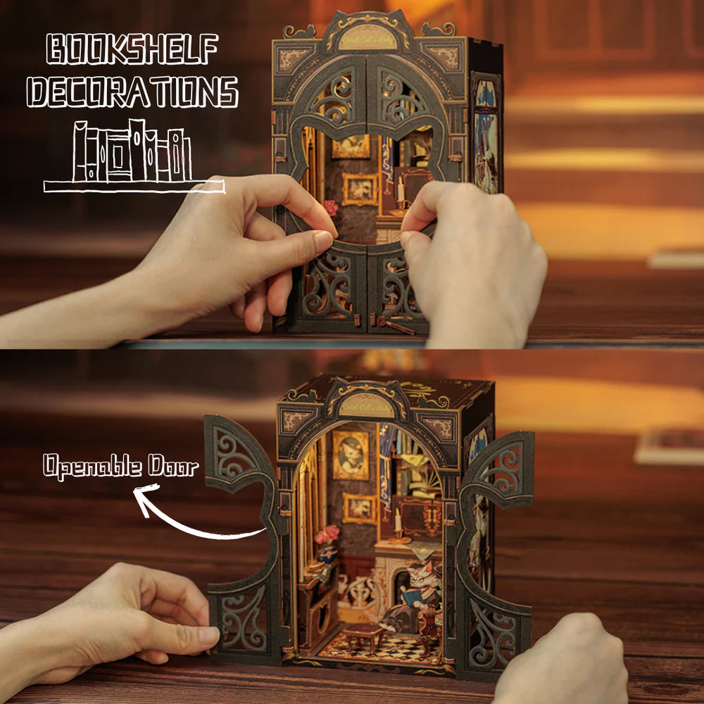 Cutefetti Count Cat's Study DIY Kit