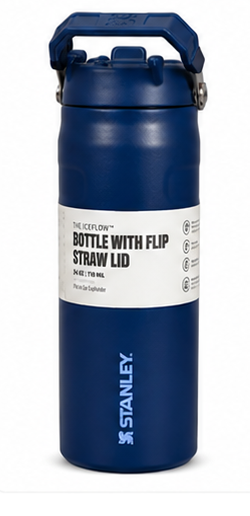 Stanley Iceflow Sipper – Premium Insulated Flask with Flip Straw Lid; 24oz/710ml