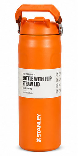 Stanley Iceflow Sipper – Premium Insulated Flask with Flip Straw Lid; 24oz/710ml