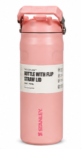 Stanley Iceflow Sipper – Premium Insulated Flask with Flip Straw Lid; 24oz/710ml