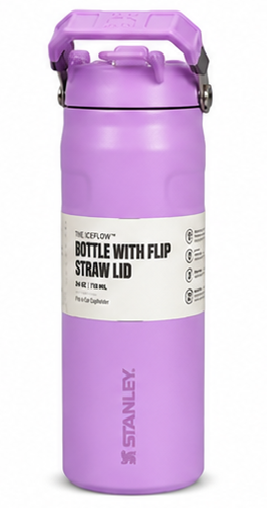 Stanley Iceflow Sipper – Premium Insulated Flask with Flip Straw Lid; 24oz/710ml