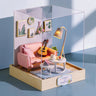 Cutefetti Diy Dollhouse - Corner of Happiness Series Miniature Kit - Afternoon Tea Time