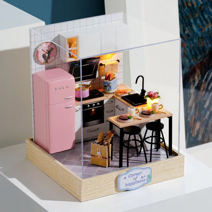 Cutefetti DIY Dollhouse - Corner of Happiness Series Miniature Kit - Taste Of Life
