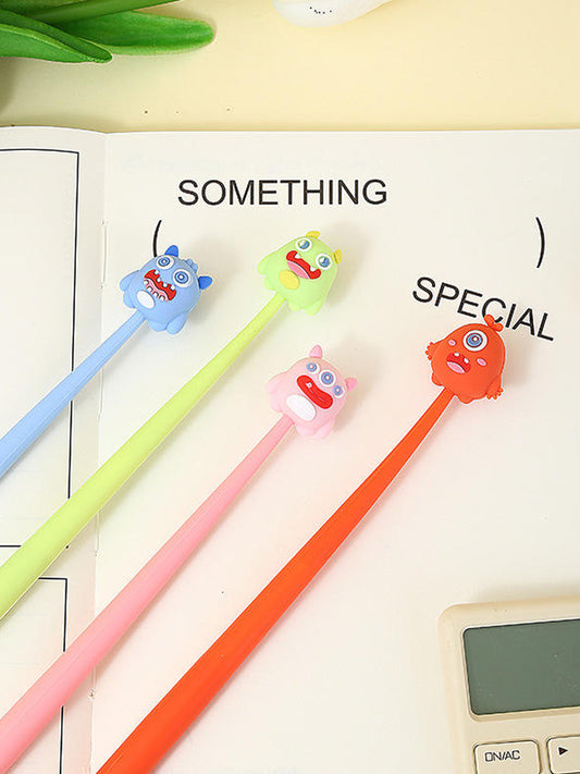 Long Cute Monster Silicon Gel Pen