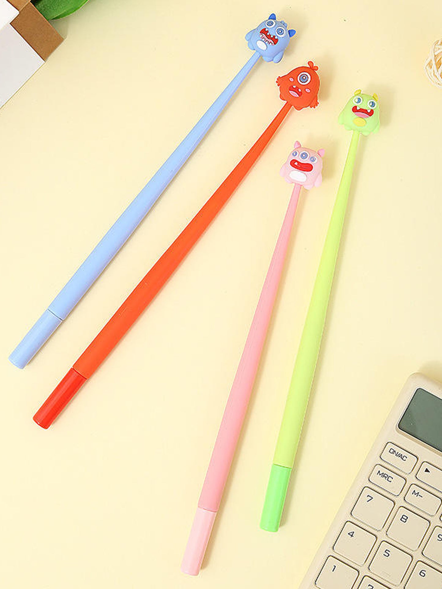 Long Cute Monster Silicon Gel Pen