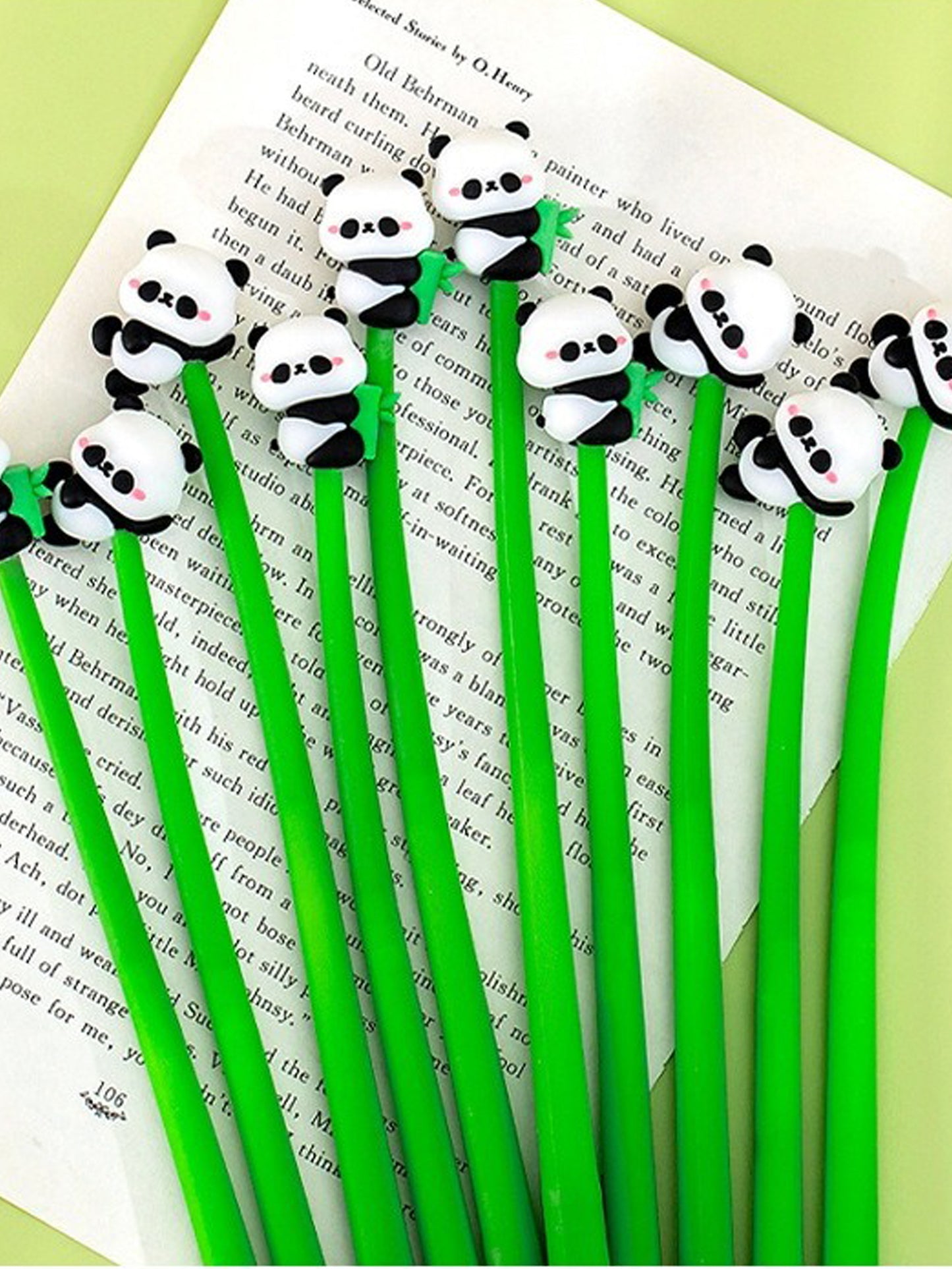 Long Panda Silicon Gel Pen