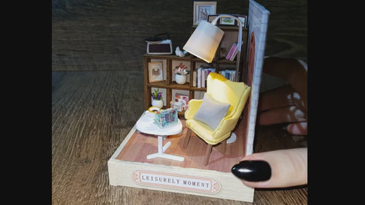 Cutefetti DIY Dollhouse - Corner of Happiness Series Miniature Kit - Leisurely Moment
