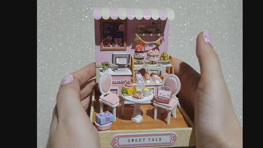 Cutefetti Diy Dollhouse - Corner of Happiness Series Miniature Kit - Sweet Talk