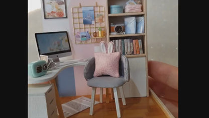 Cutefetti DIY Dollhouse - Corner House of Happiness Series Miniature Kit - World of Creativity