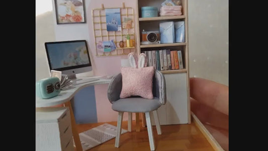 Cutefetti DIY Dollhouse - Corner House of Happiness Series Miniature Kit - World of Creativity