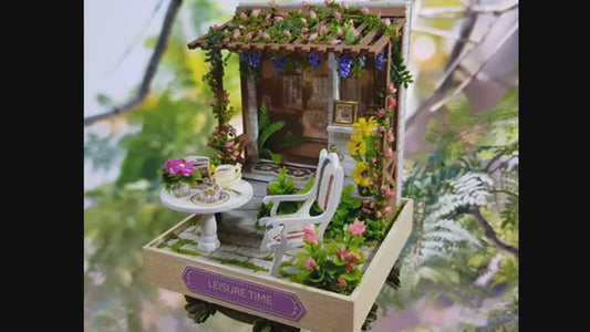 Cutefetti DIY Dollhouse - Corner of Happiness Series Miniature Kit - Leisure Time