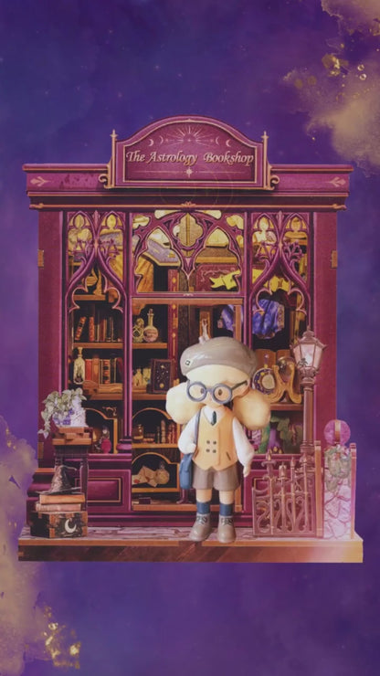 Cutefetti The Astrology Bookshop Book Nook Kit