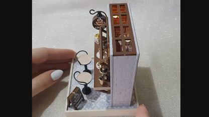 Cutefetti DIY Dollhouse - Corner of Happiness Series Miniature Kit - Coffee Time