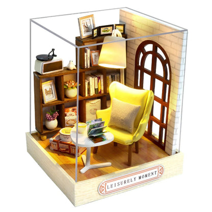Cutefetti DIY Dollhouse - Corner of Happiness Series Miniature Kit - Leisurely Moment